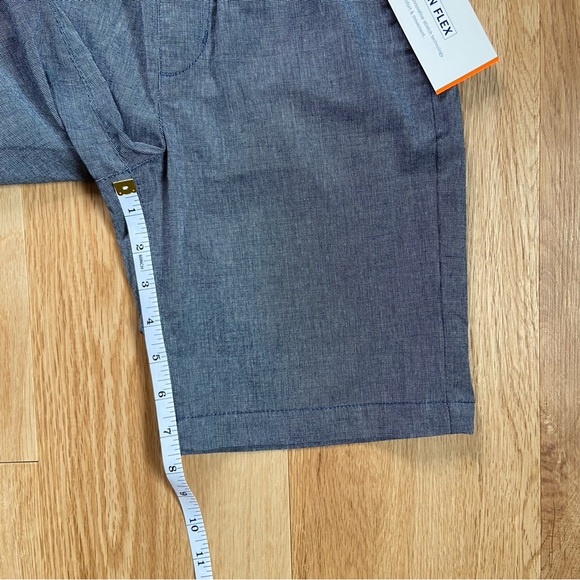 Old Navy Shorts Boys' Size 8 Medium Pull-On Functional Drawstring Blue Chambray - Picture 6 of 6